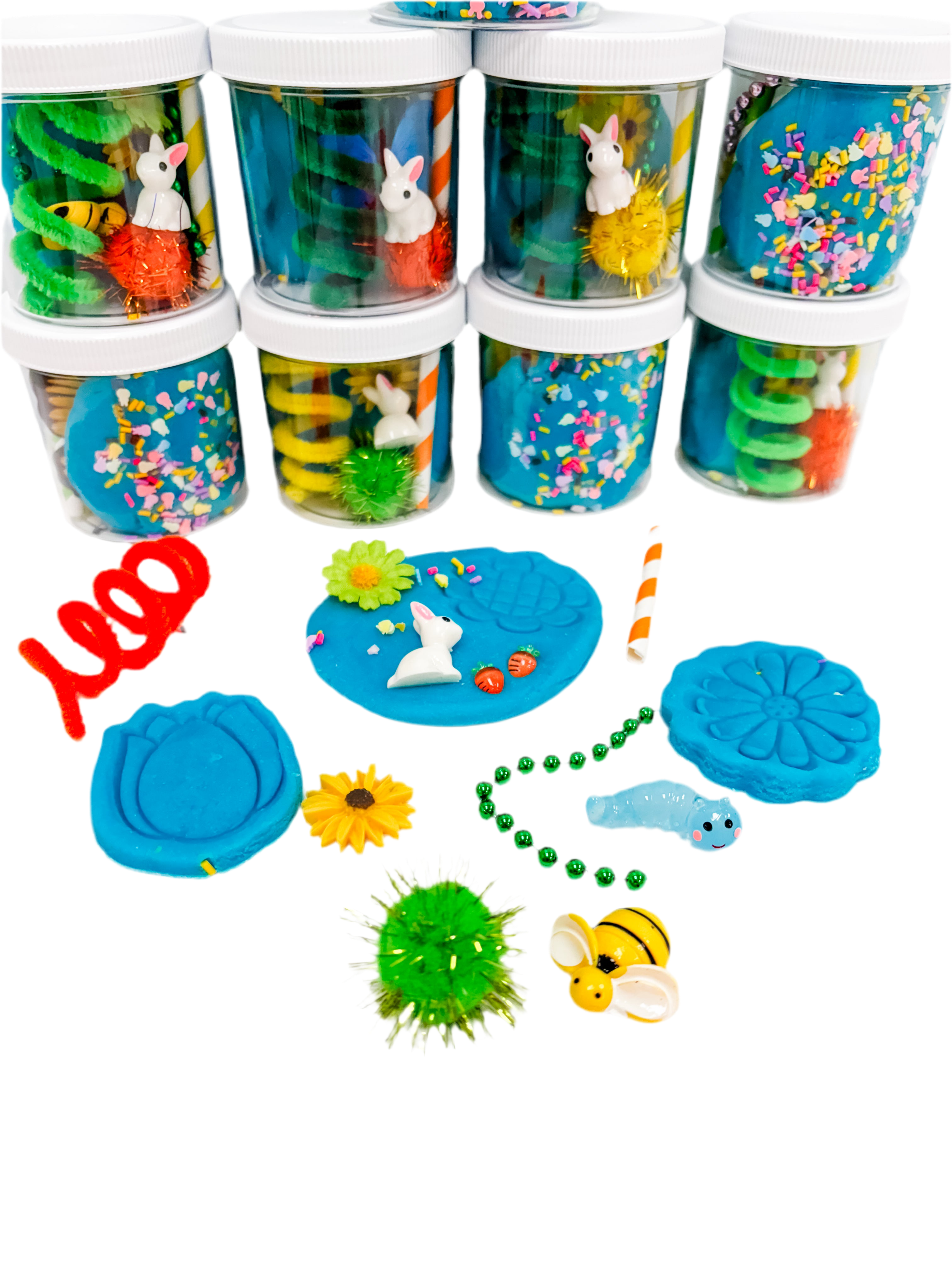 Spring Sensory Dough Jar Kit