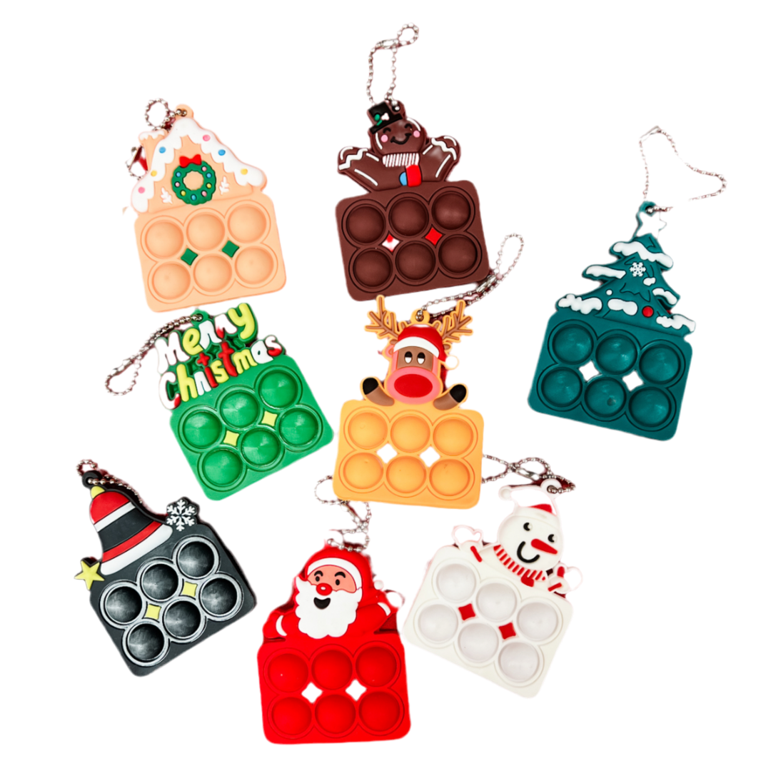 Christmas Pop It Keychains