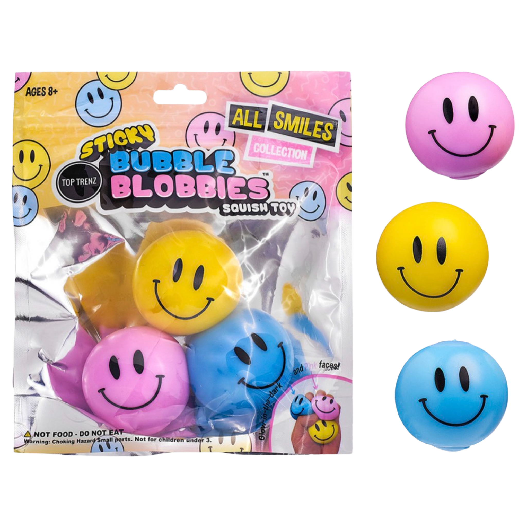 Sticky Bubble Blobbies Happy Faces