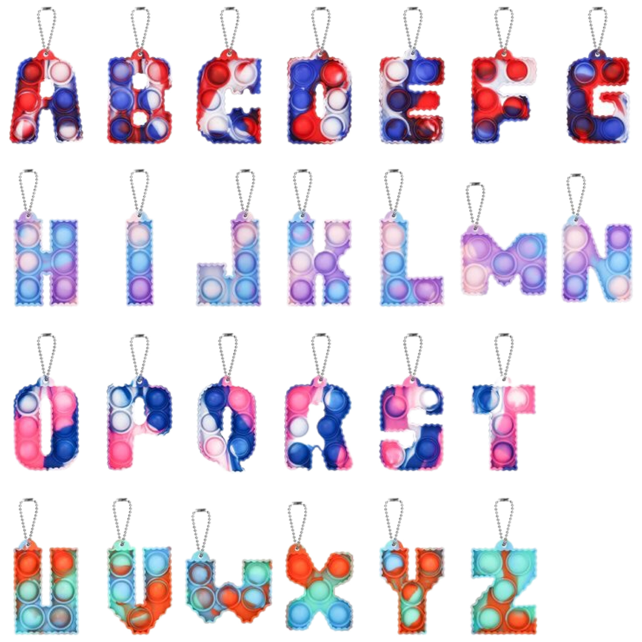 Letter  Keychain Popper